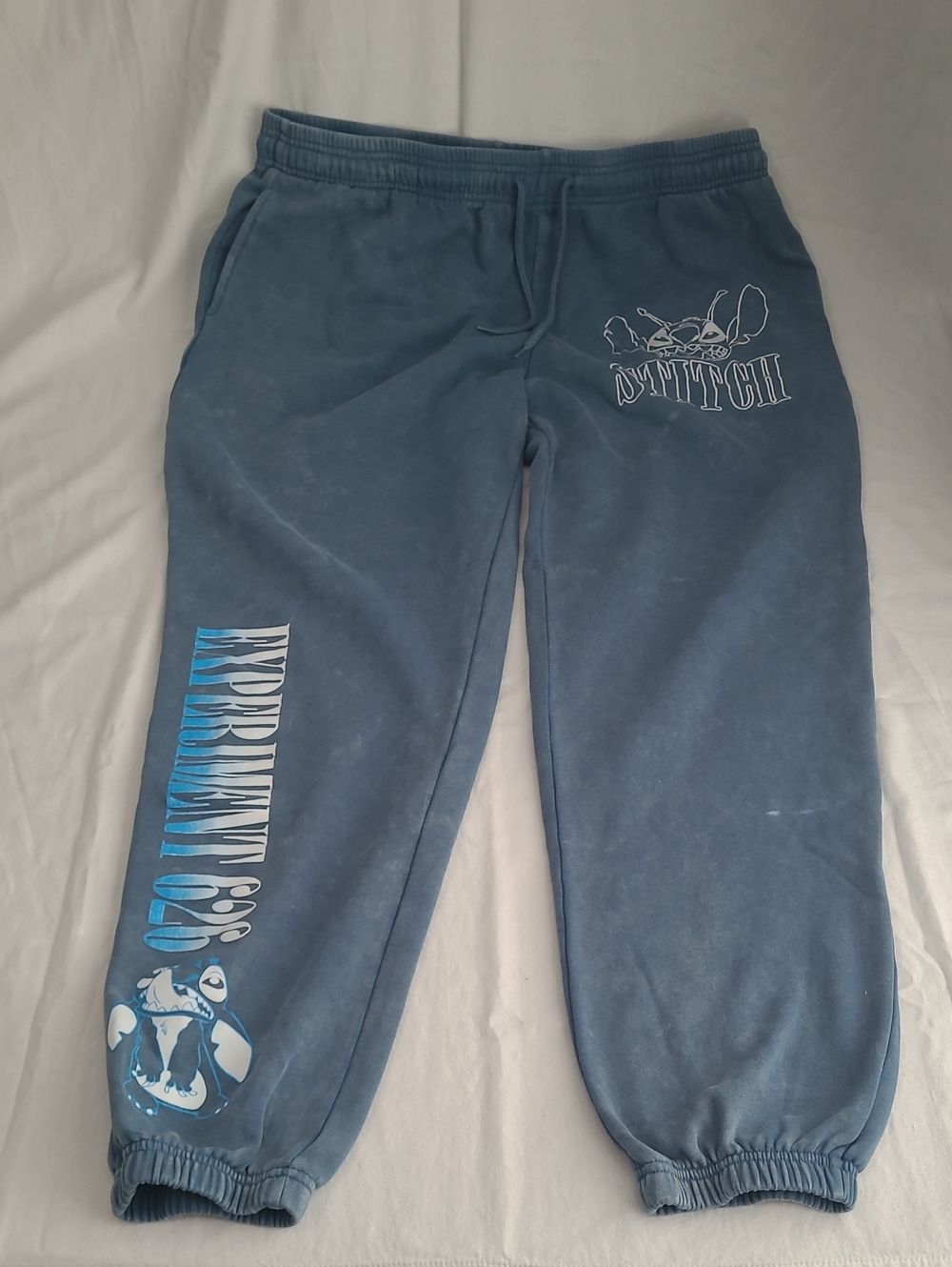 Disney Slate Blue Stitch Graphic Sweats